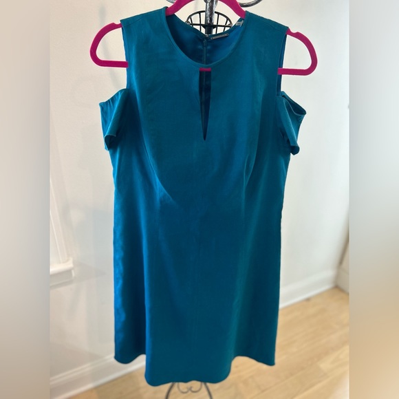 Elie Tahari -14 - Blue - Linen Dress - Picture 4 of 9